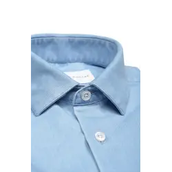 Chemise denim italien bleu ciel Chemises Hommes