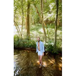 Light blue denim shirt