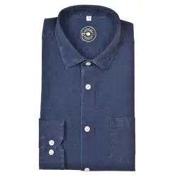 Chemise denim italien bleu Chemises Hommes