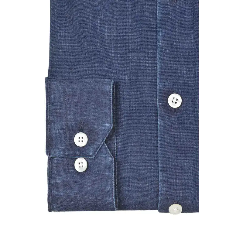 Chemise denim italien bleu Chemises Hommes