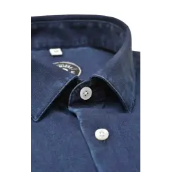 Chemise denim italien bleu Chemises Hommes