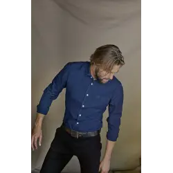 Chemise denim italien bleu Chemises Hommes