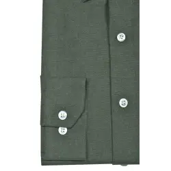 Chemise flanelle kaki Chemises Hommes