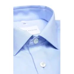 Blue herringbone shirt