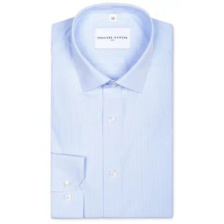 Chemise popeline petits carreaux Chemises Hommes