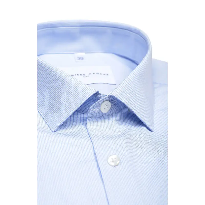 Chemise popeline petits carreaux Chemises Hommes