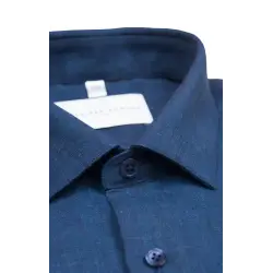 Chemise lin irlandais marine Chemises Hommes