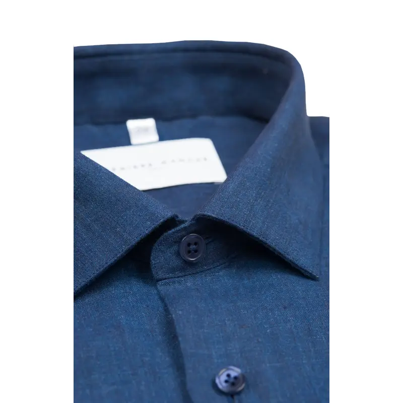 Chemise lin irlandais marine Chemises Hommes