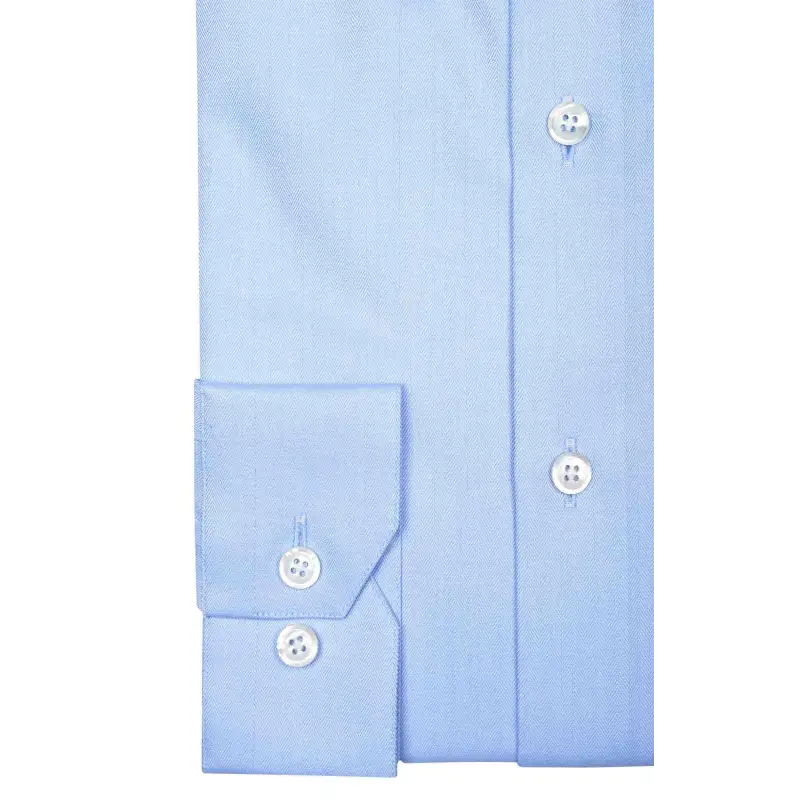 Chemise bleue à chevrons Chemises Hommes