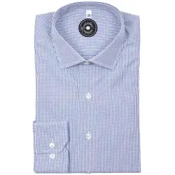 Checked blue shirt