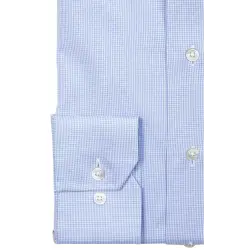 Chemise oxford bleu pied de poule Chemises Hommes