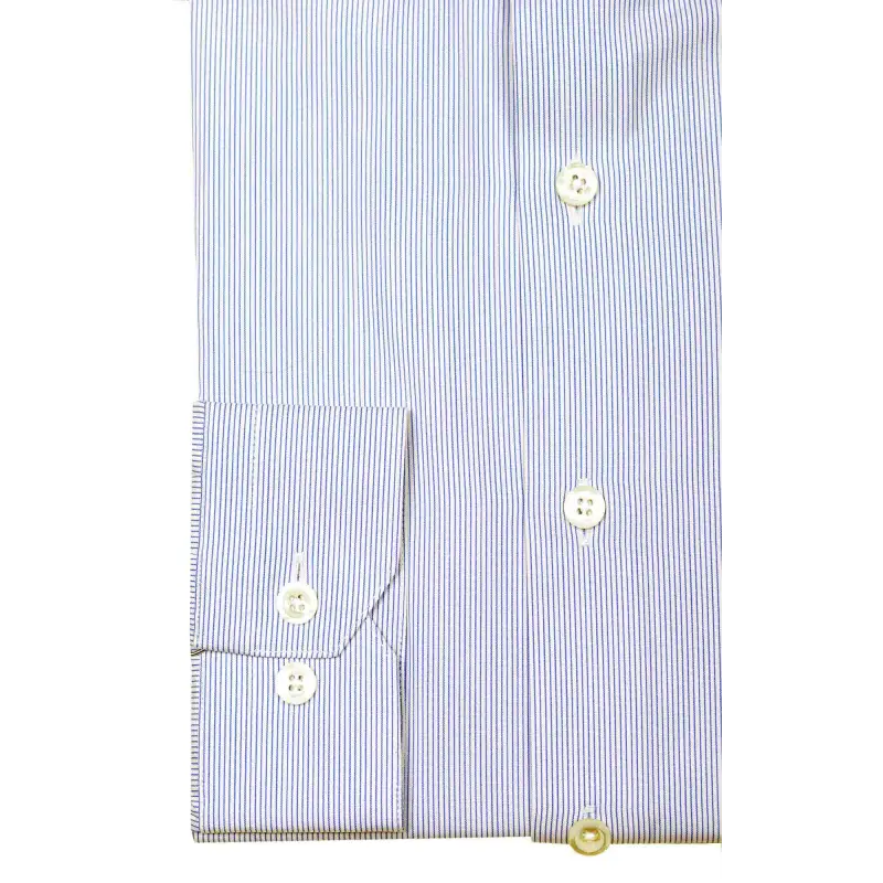 Small blue striped shirt
