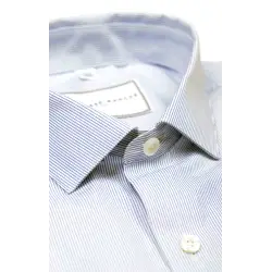 Small blue striped shirt