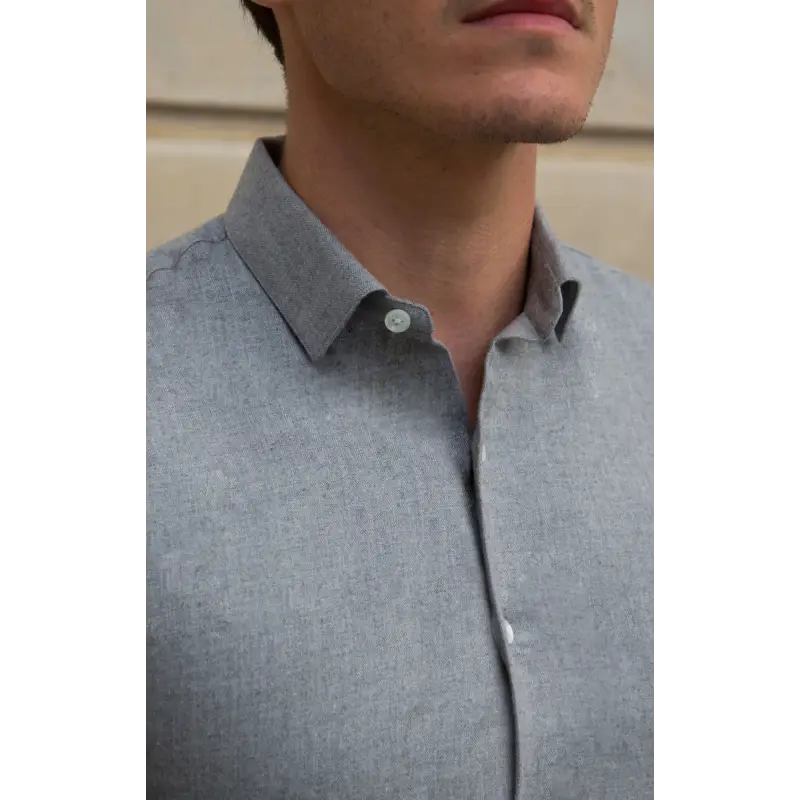 Light blue flannel shirt