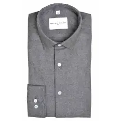 Chemise flanelle grise Chemises Hommes
