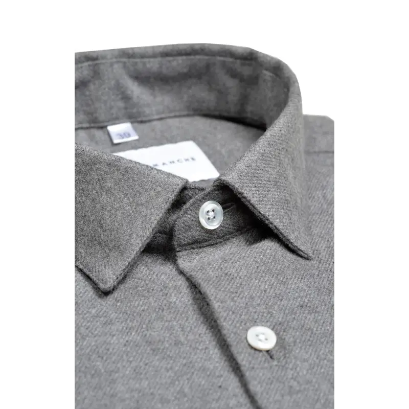 Chemise flanelle grise Chemises Hommes
