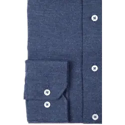 Chemise flanelle bleue foncé - très douce Chemises Hommes