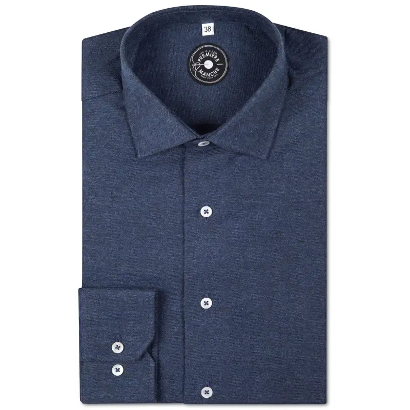 Dark blue flannel shirt