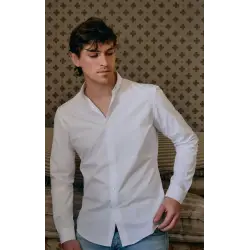 Chemise blanche 100% coton Supima bio