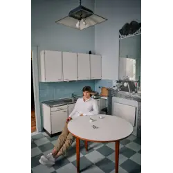 chemise blanche lin col officier