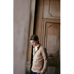 chemise flanelle beige