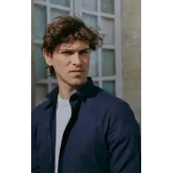 Dark blue flannel shirt