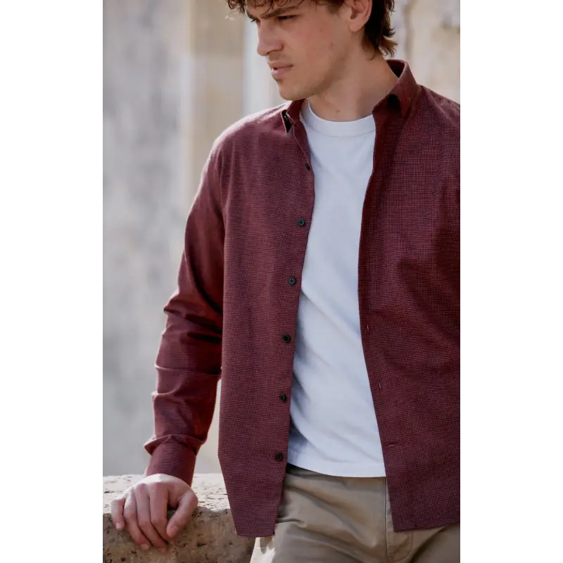 Chemise de bucheron à petits carreaux