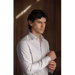 Chemise petites raies rouge