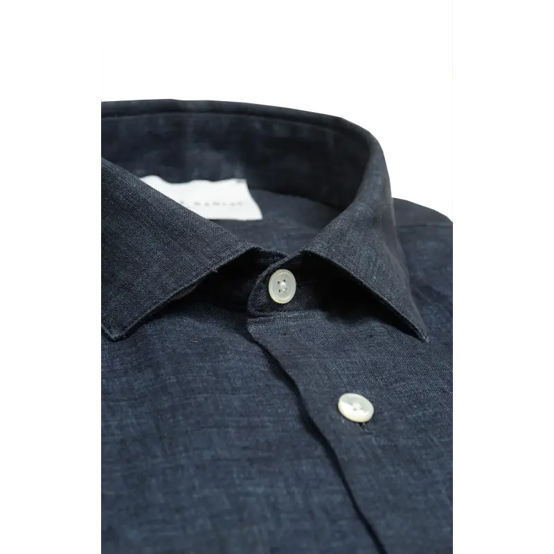 Dark blue linen shirt