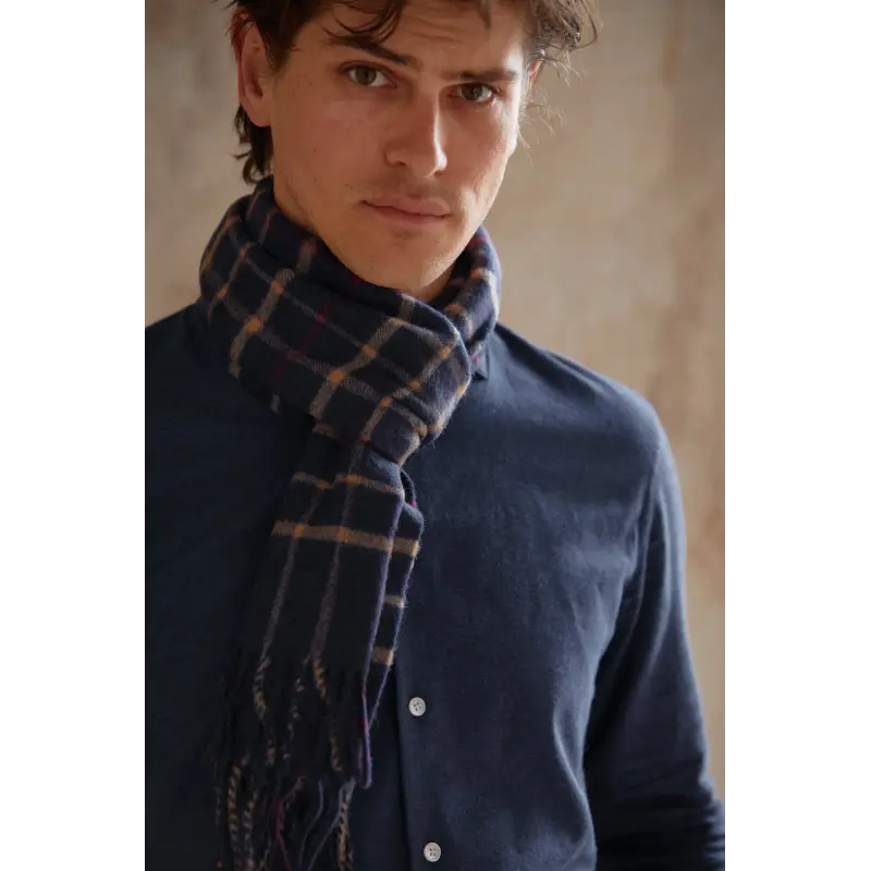 Tom scarf - Navy & beige