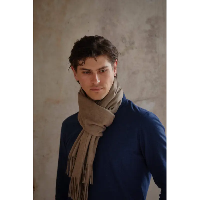 Evan scarf - Beige cashmere