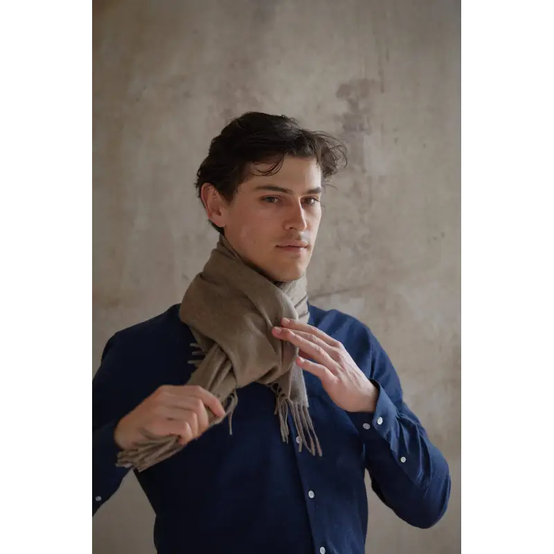 Evan scarf - Beige cashmere