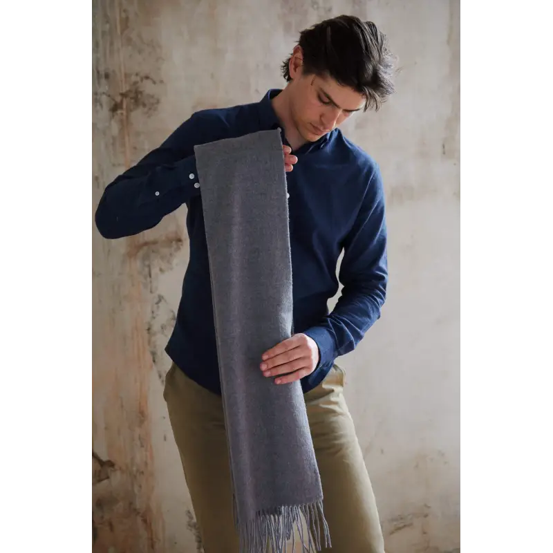 Evan scarf - Mottled gray