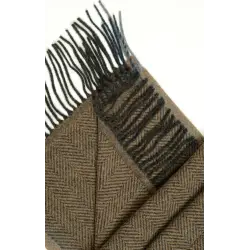 Tom scarf - Brown herringbone