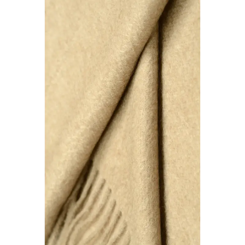 Echarpe Evan - cachemire beige uni