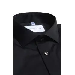 black poplin shirt collar