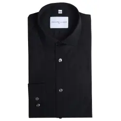 black poplin shirt