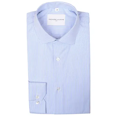 Chemise rayée popeline