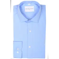Blue poplin shirt