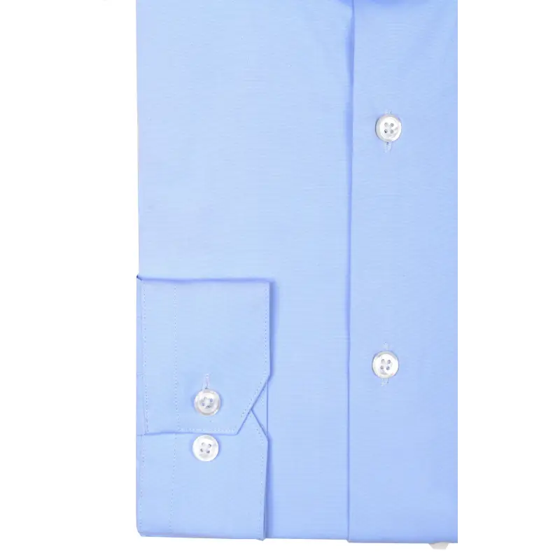 Chemise popeline bleu