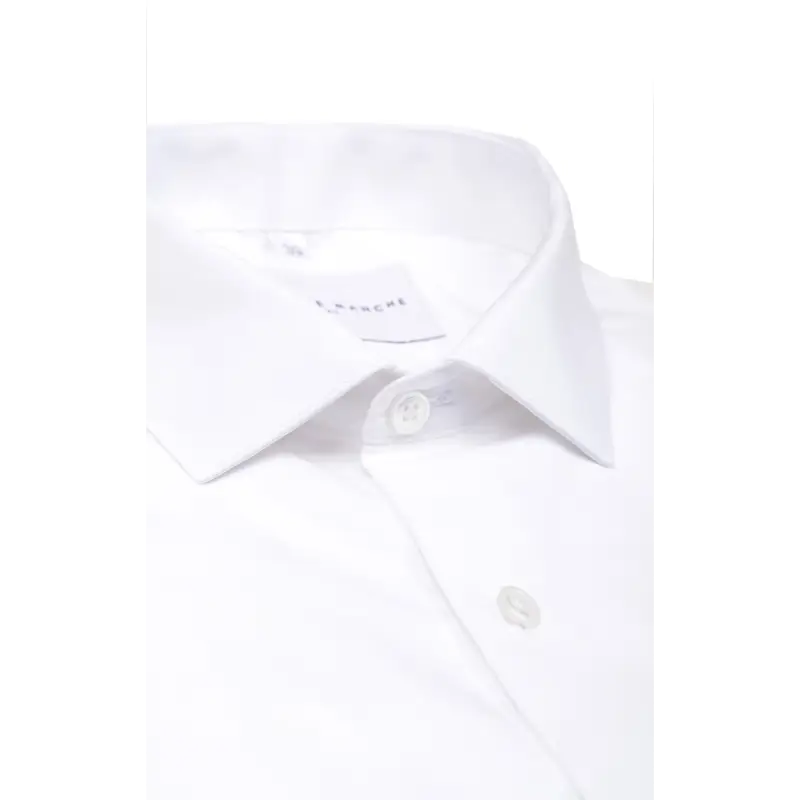 Col chemise blanche popeline