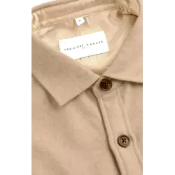 Surchemise en laine beige