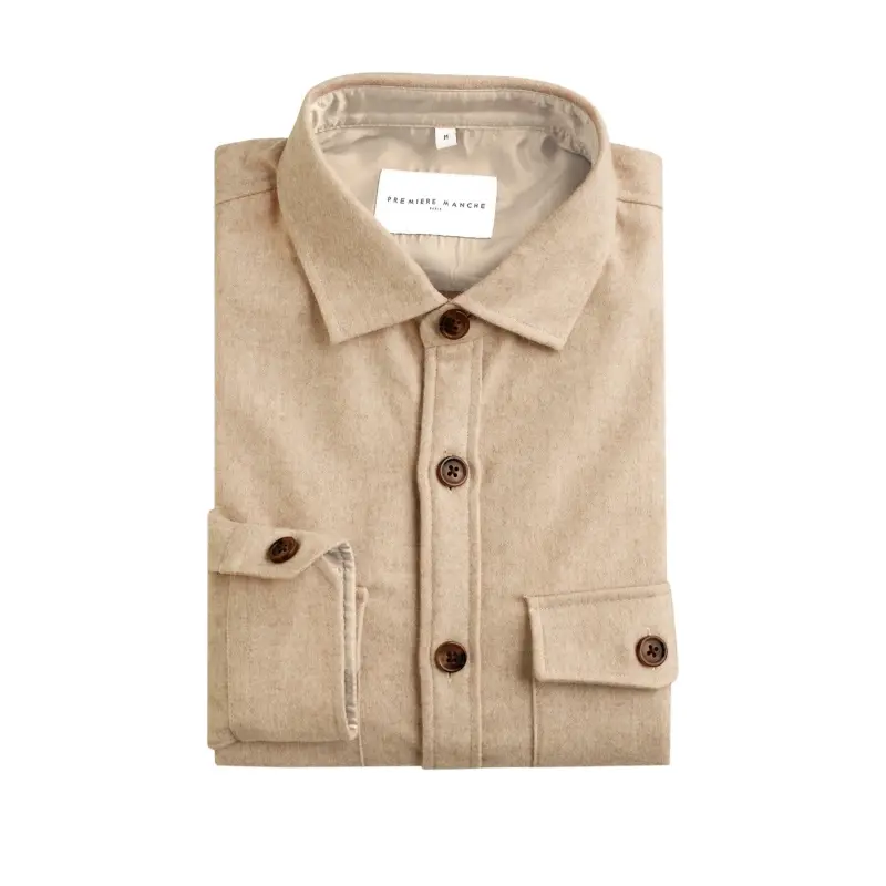 Veste laine beige