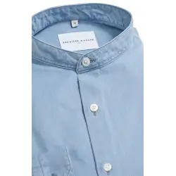 Denim shirt - Officer collar