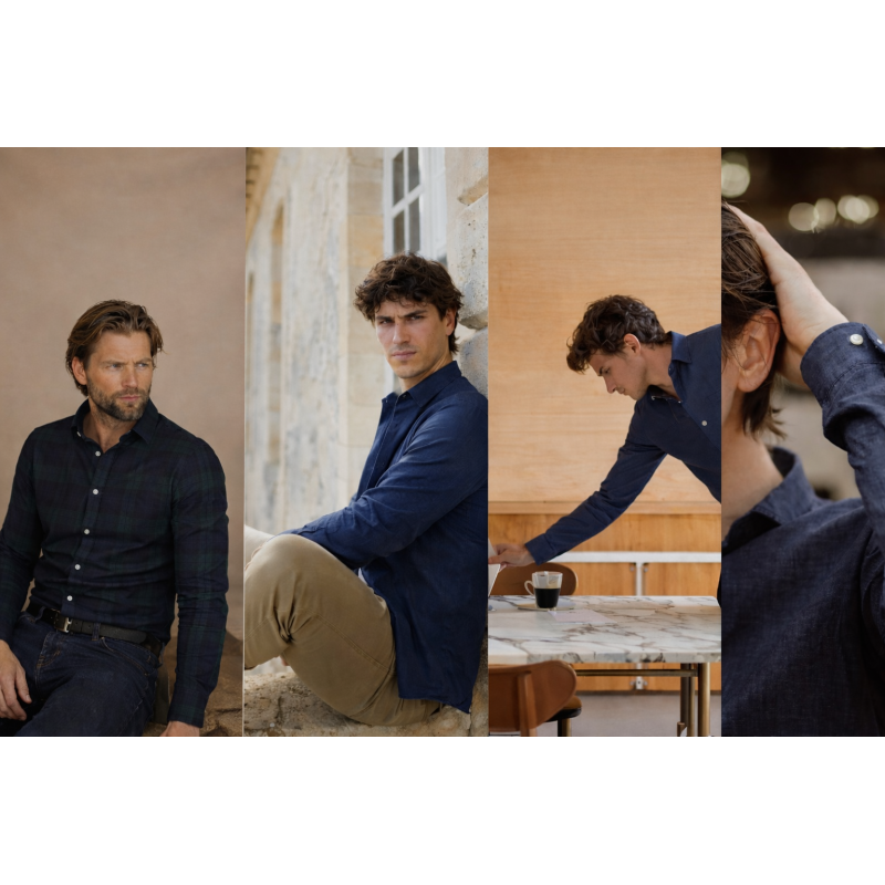 Chemises casual Premiere Manche